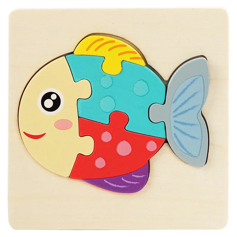 3D Wooden Animal Puzzle