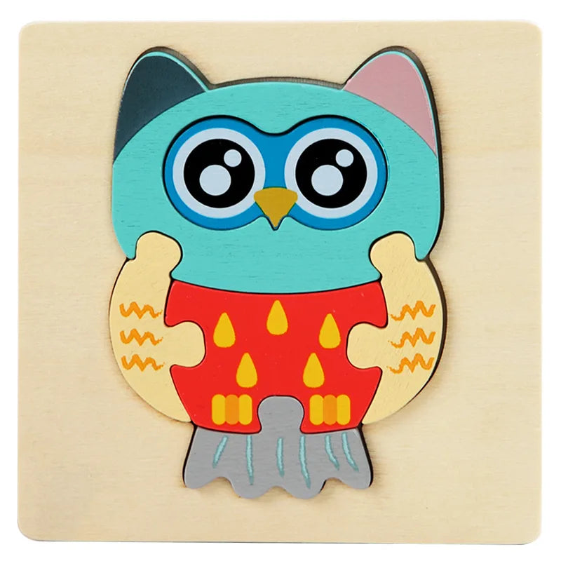 3D Wooden Animal Puzzle