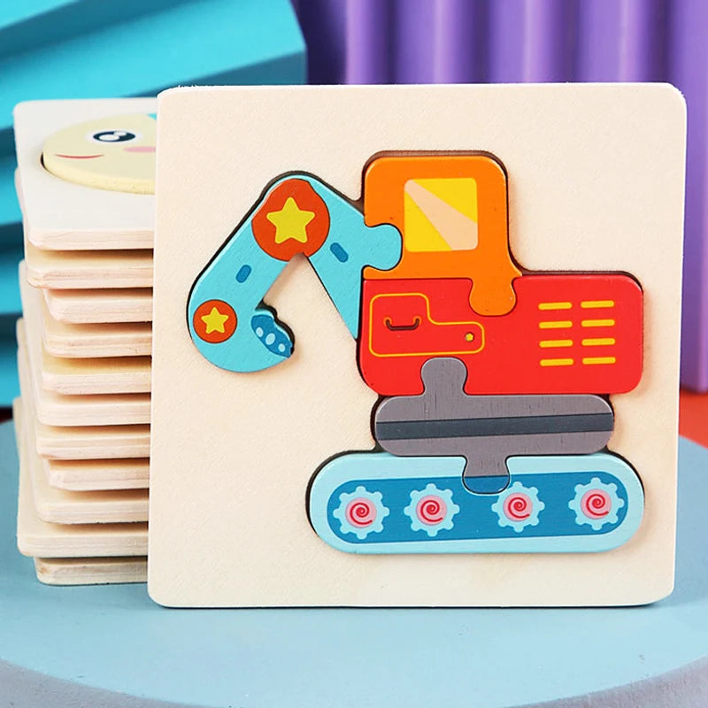 3D Wooden Animal Puzzle
