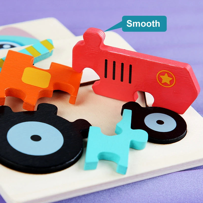3D Wooden Animal Puzzle