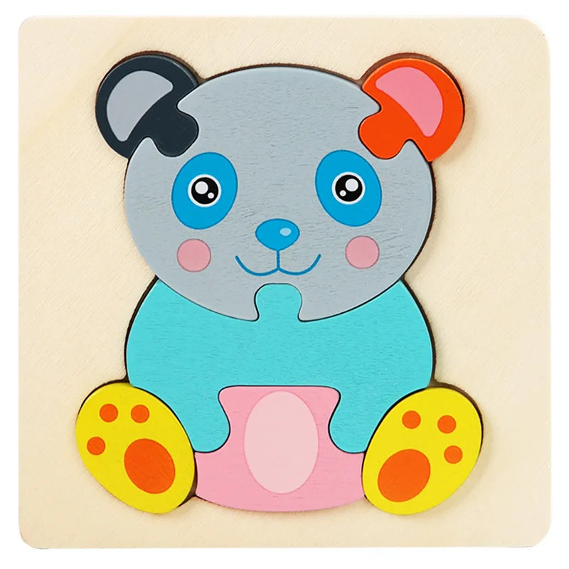 3D Wooden Animal Puzzle