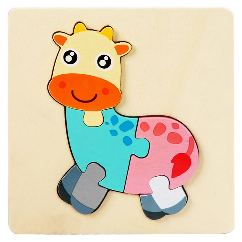 3D Wooden Animal Puzzle