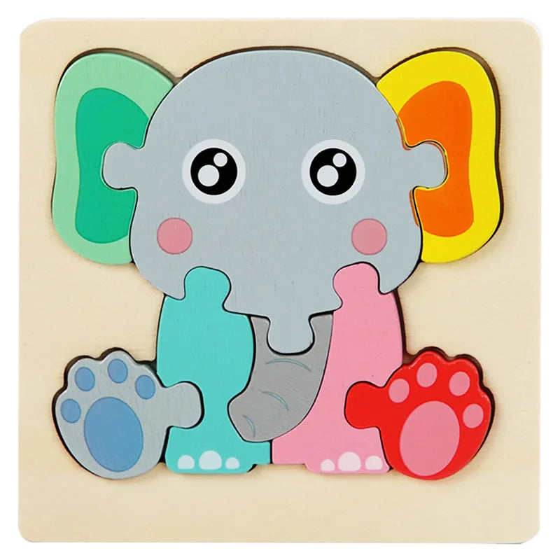 3D Wooden Animal Puzzle