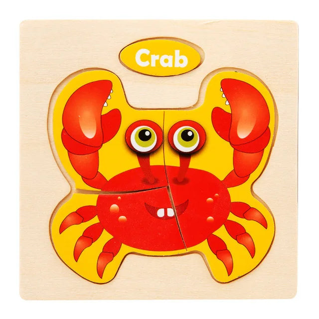 3D Wooden Animal Puzzle
