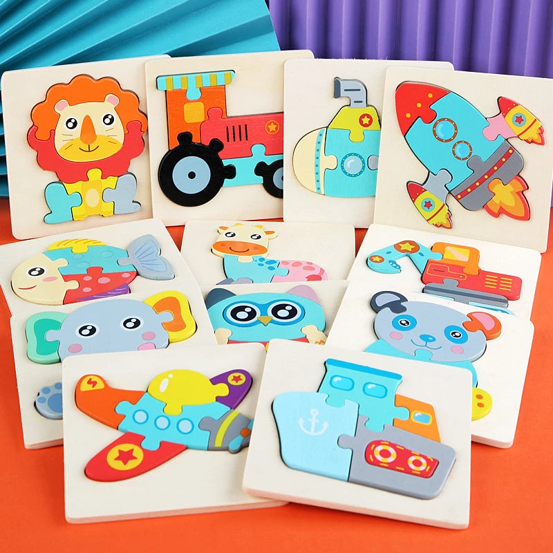 3D Wooden Animal Puzzle