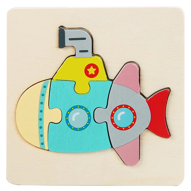 3D Wooden Animal Puzzle