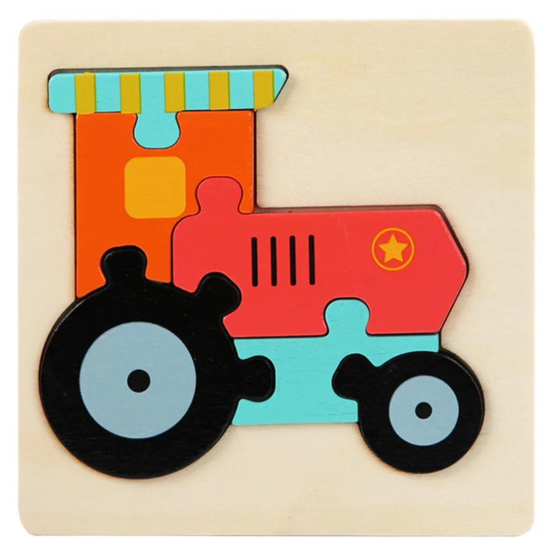 3D Wooden Animal Puzzle
