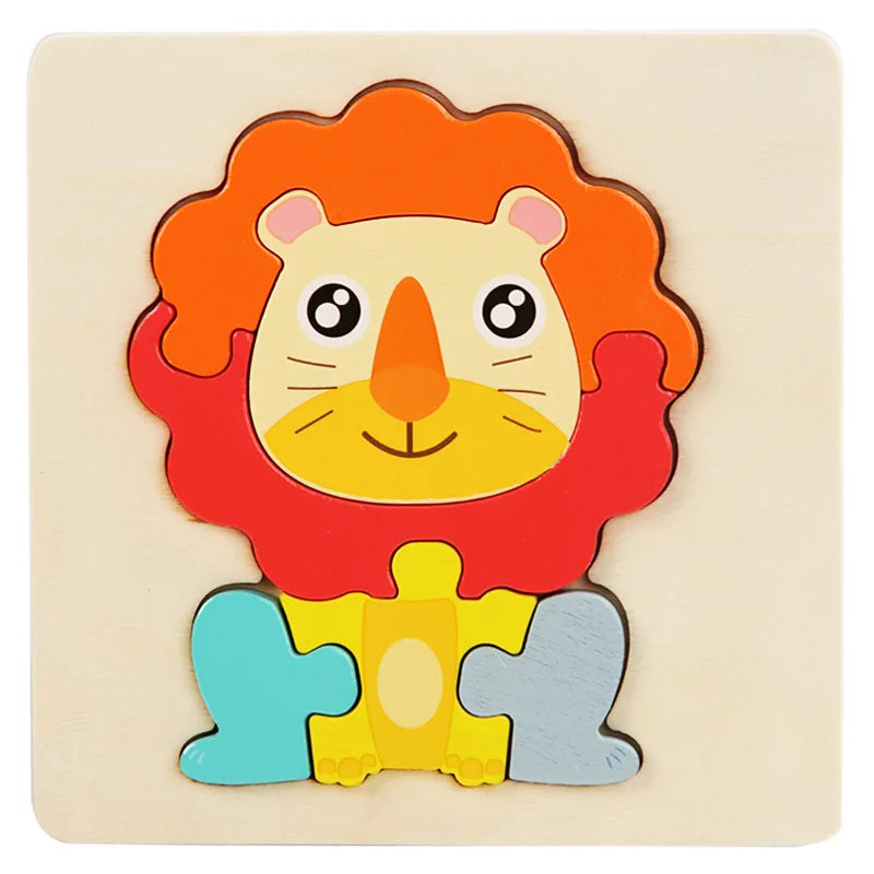 3D Wooden Animal Puzzle