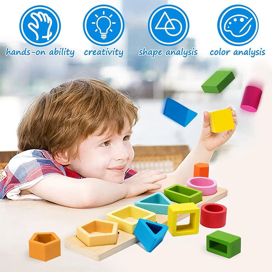 Wooden Sorting & Stacking Set