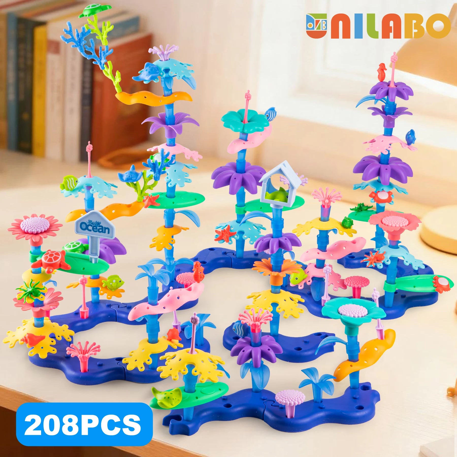 Grow Their Imagination with STEM Educational Flower Garden Building Toy - Perfect Gift for 3-7 Year Old Boys & Girls!