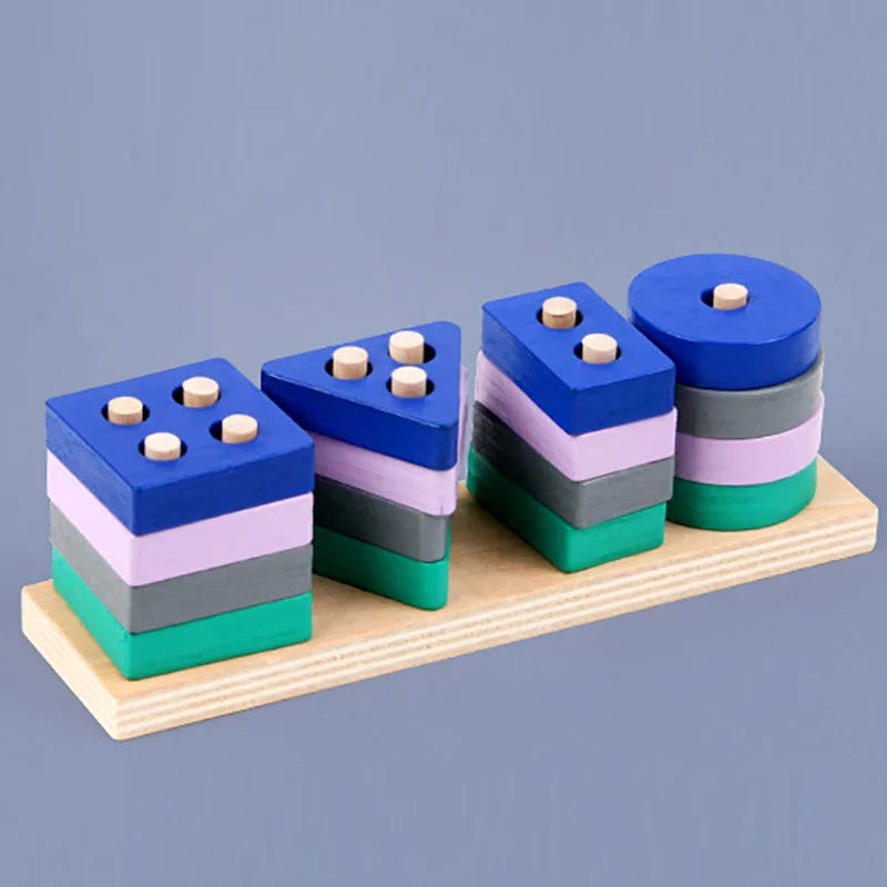 🪵 Wooden Shape Matching Blocks