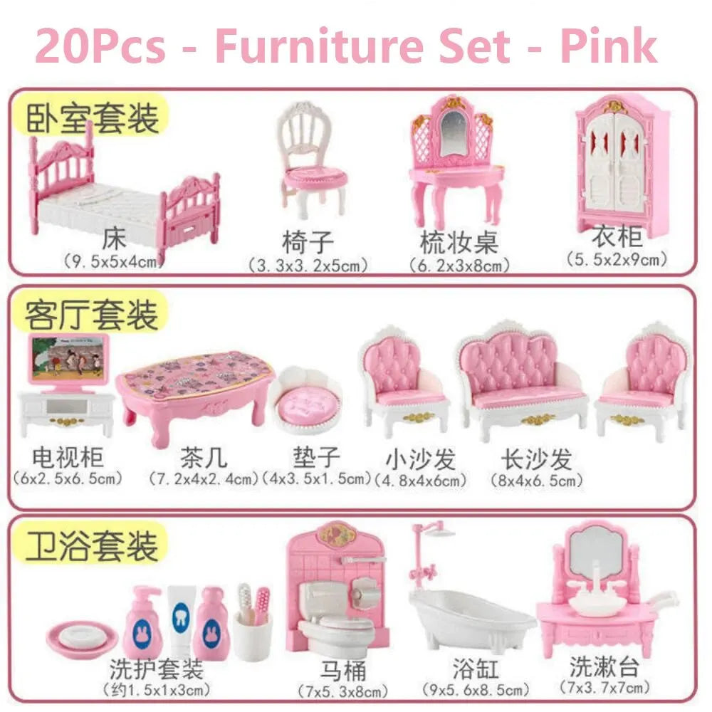 Mini Dollhouse Furniture Set