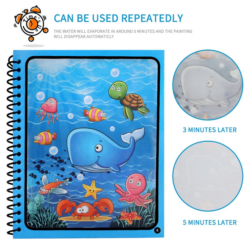 Magic Water Drawing Book