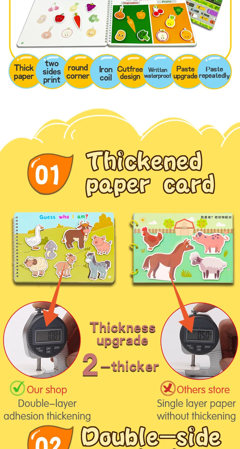 3D Farm Sticker Book