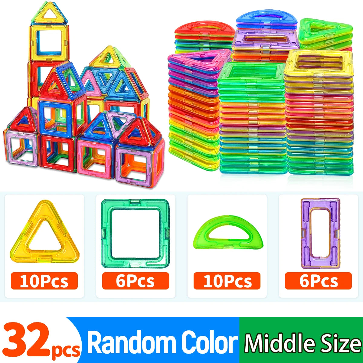 Magnetic Building Blocks Set