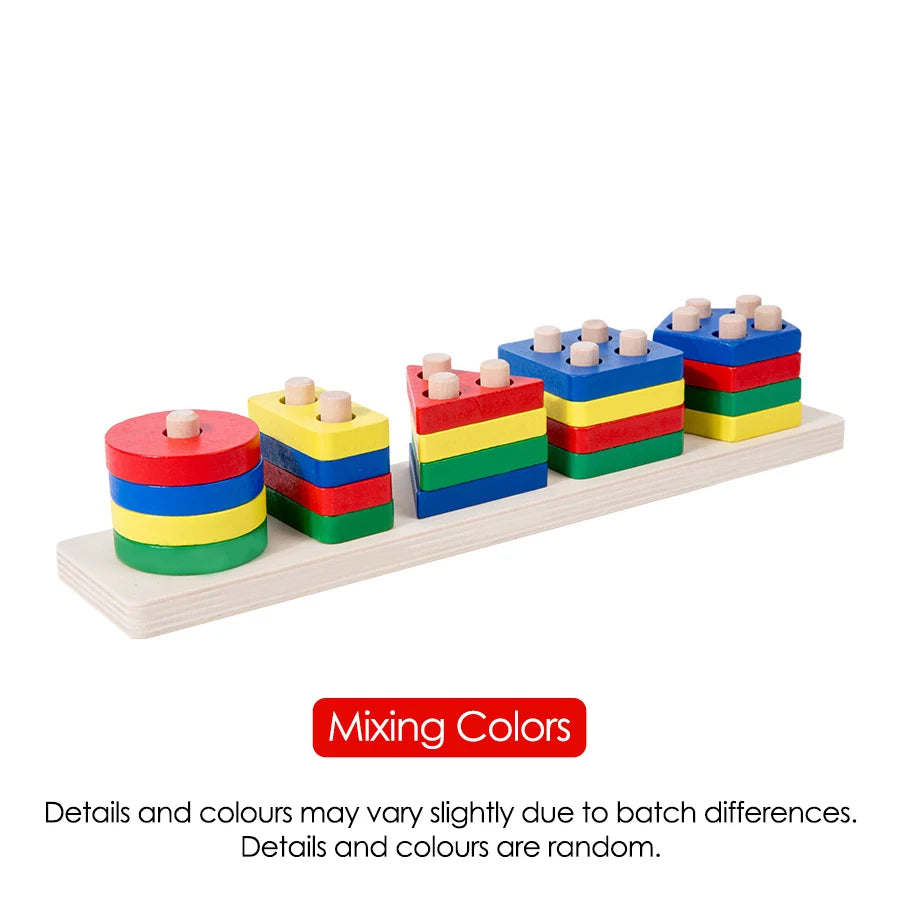 Wooden Sorting & Stacking Set