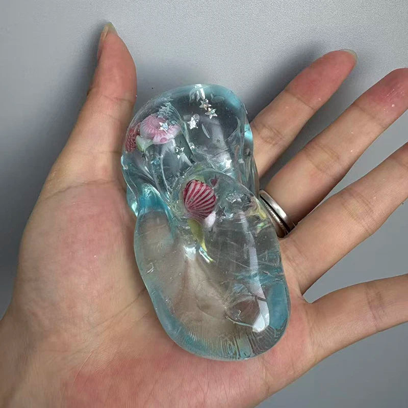 Adults Squishy Ocean Blocks Stress Balls Autism Sensory Toys Stress Anxiety Relief Fidget Toys Maltose Water Ball Gifts Bulk