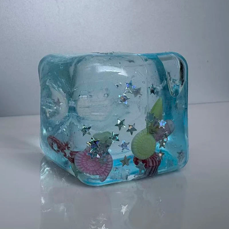 Adults Squishy Ocean Blocks Stress Balls Autism Sensory Toys Stress Anxiety Relief Fidget Toys Maltose Water Ball Gifts Bulk