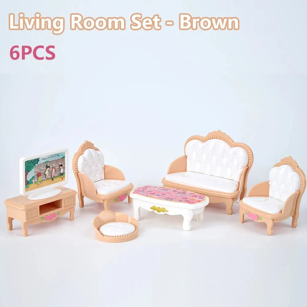Mini Dollhouse Furniture Set