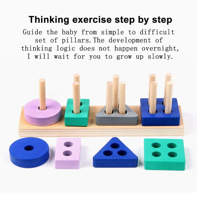 🪵 Wooden Shape Matching Blocks
