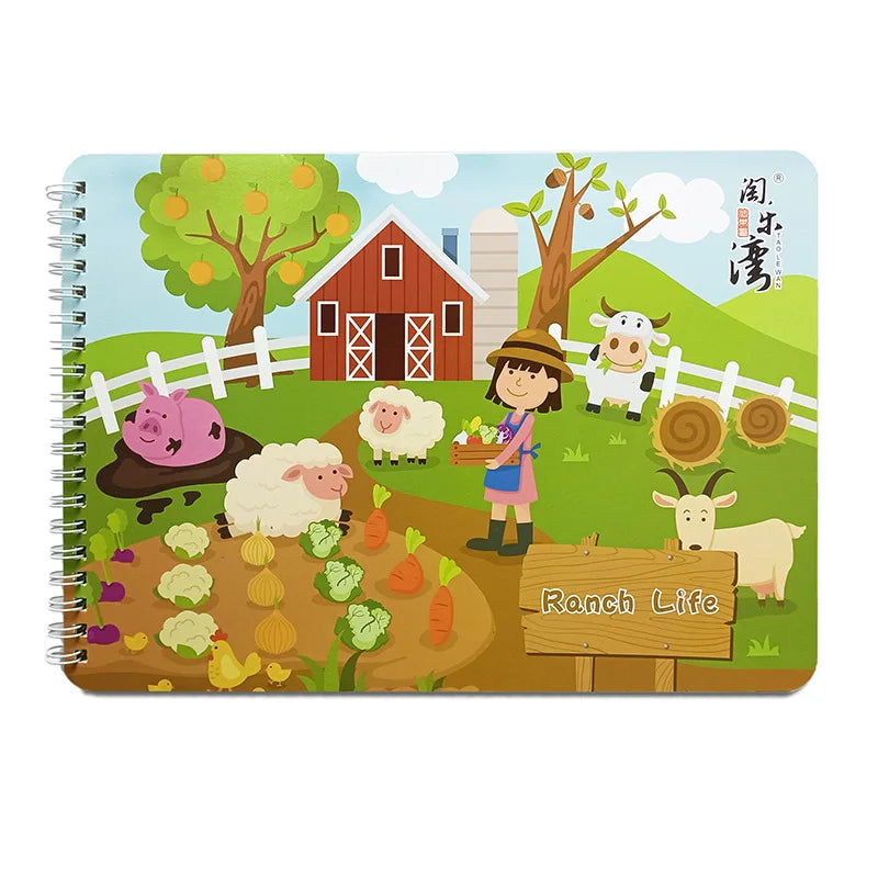 3D Farm Sticker Book
