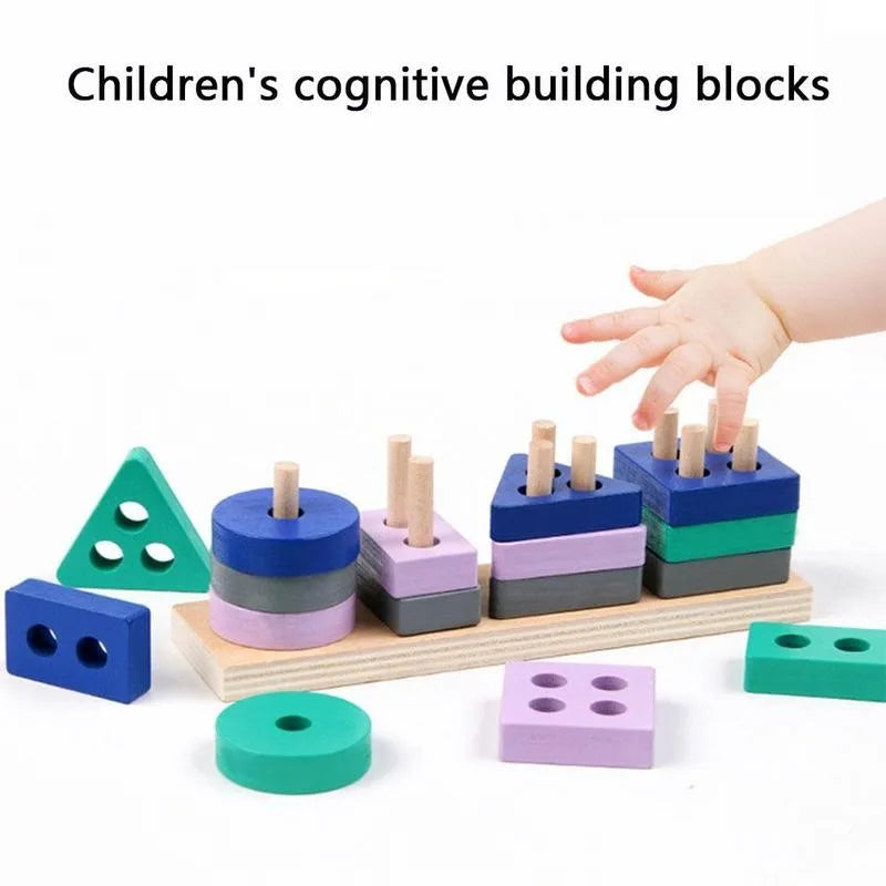🪵 Wooden Shape Matching Blocks