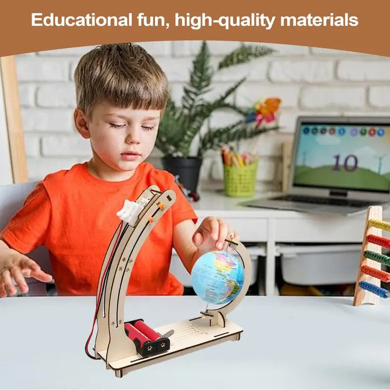 Earth day night alternation simulation children's science toys DIY STEM technology physics learning fun teaching aids toys
