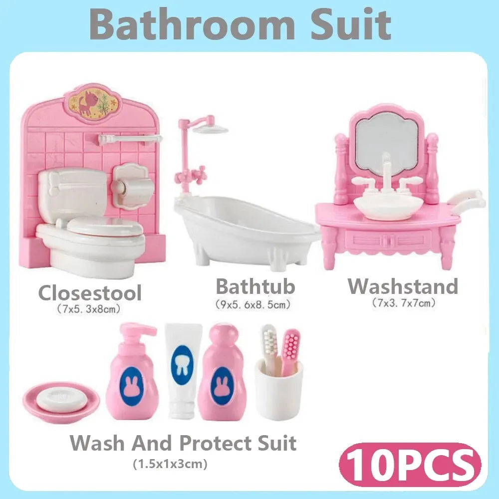 Mini Dollhouse Furniture Set