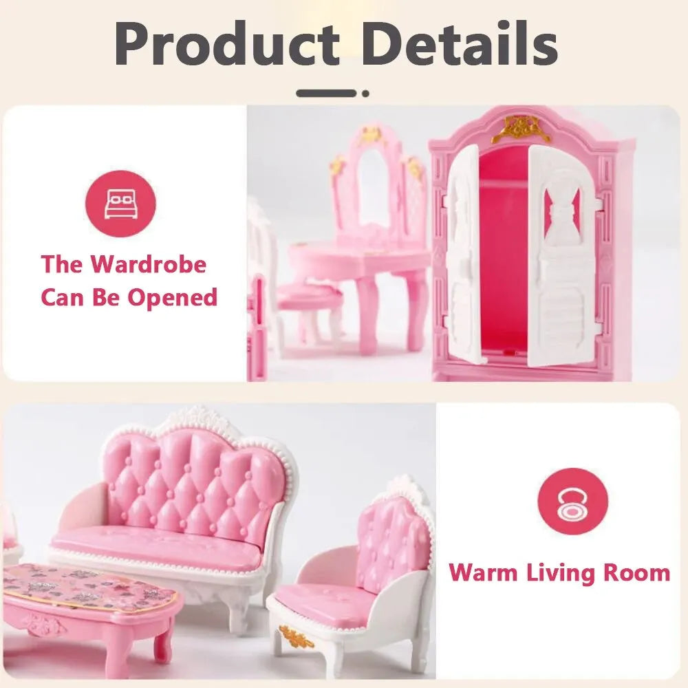 Mini Dollhouse Furniture Set