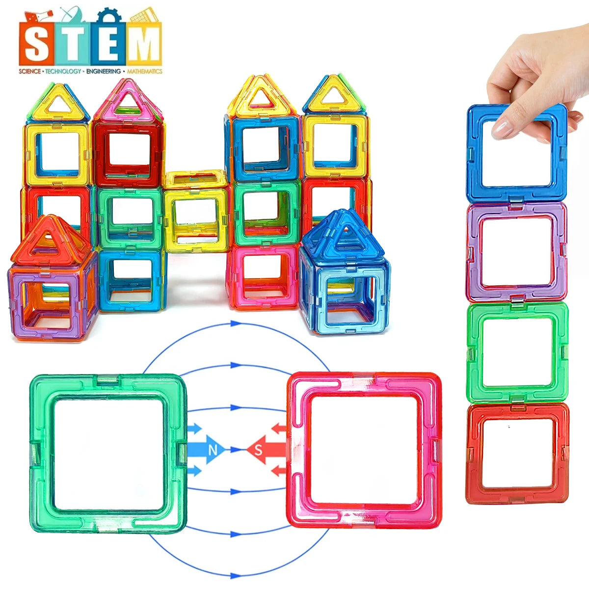 Magnetic Building Blocks Set