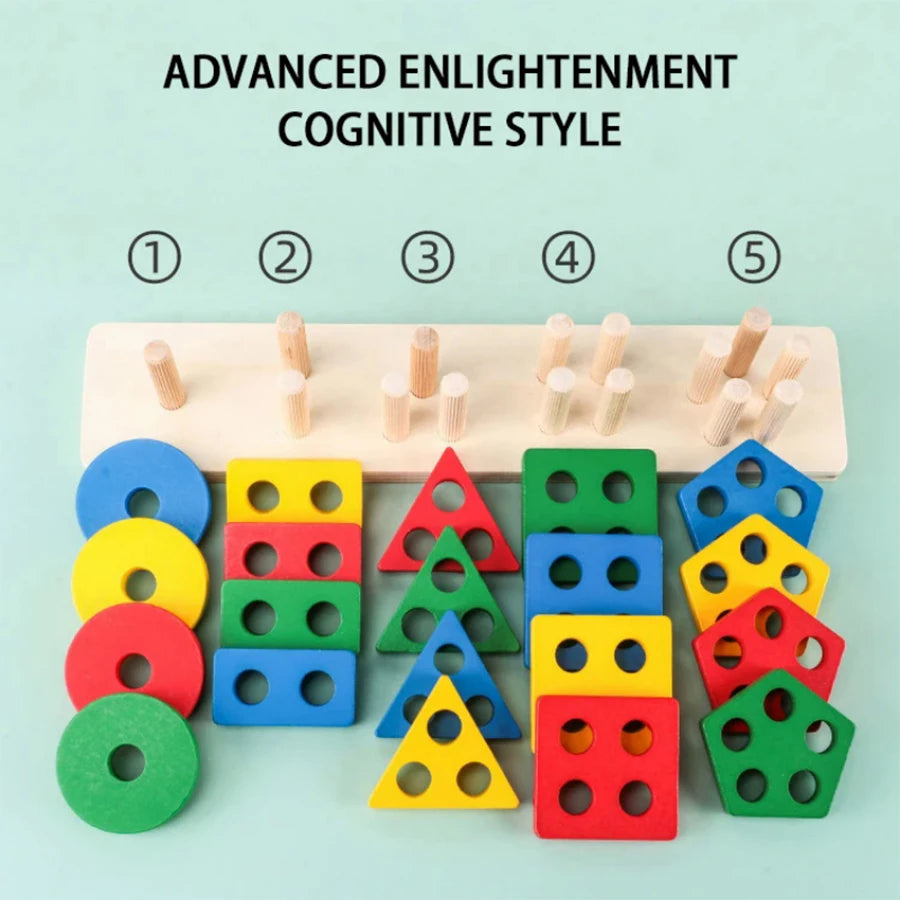Wooden Sorting & Stacking Set