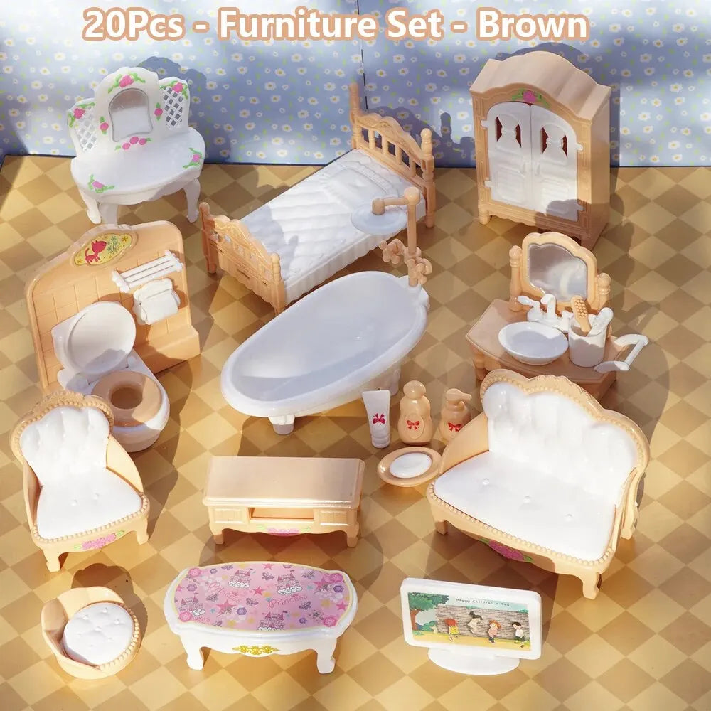 Mini Dollhouse Furniture Set