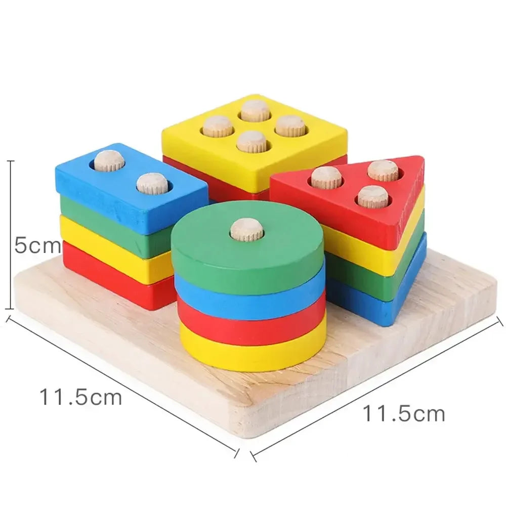 Wooden Sorting & Stacking Set