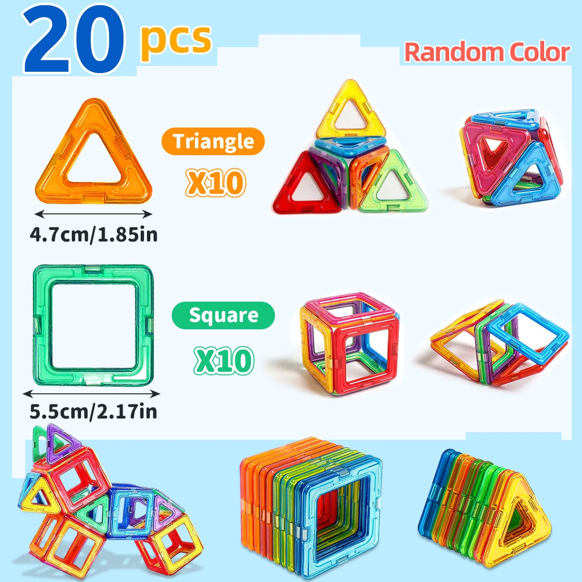 Magnetic Building Blocks Set