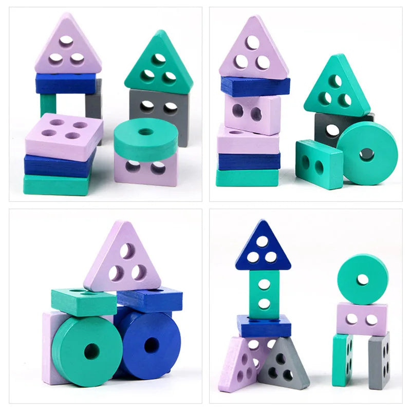 🪵 Wooden Shape Matching Blocks