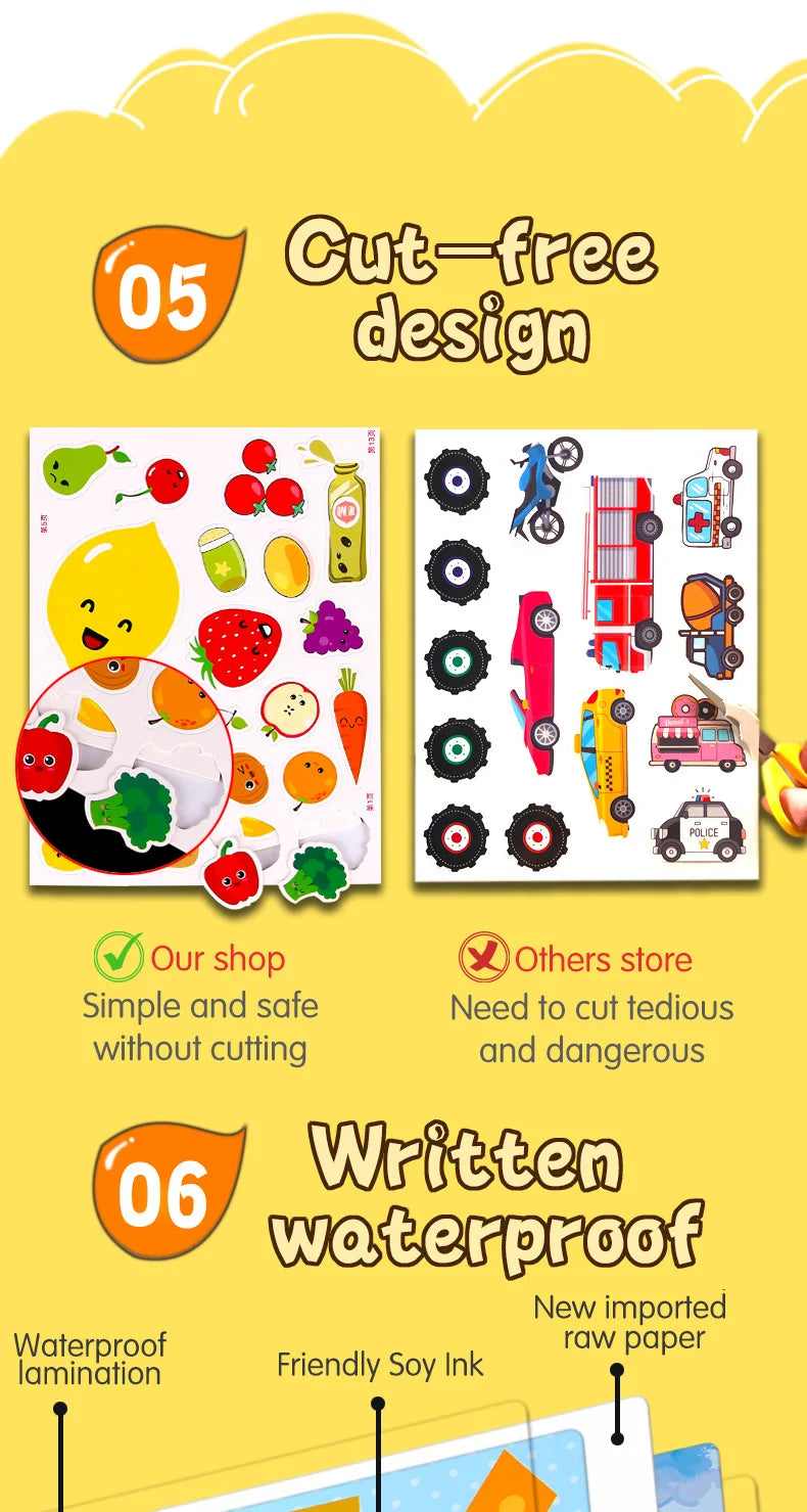 3D Farm Sticker Book