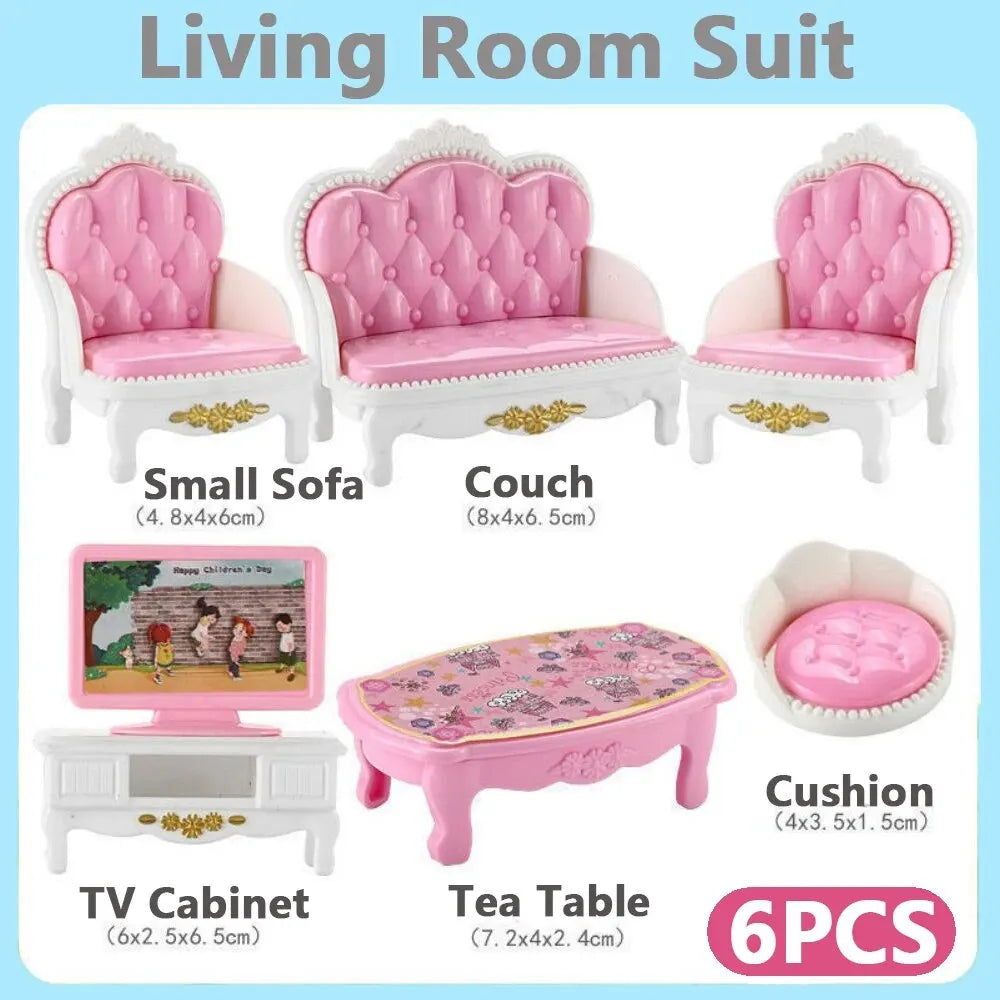 Mini Dollhouse Furniture Set