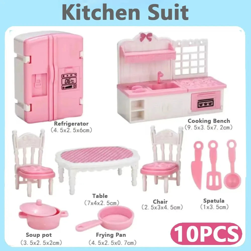 Mini Dollhouse Furniture Set